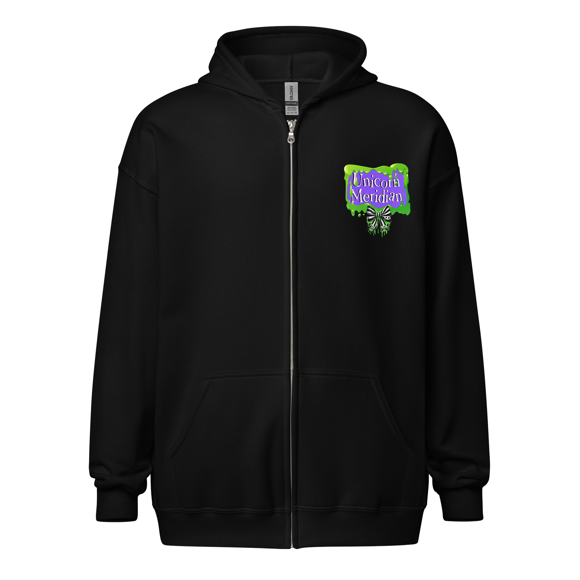 [UM} Bear Rocking the Afterlife - Unisex Graphic Zip Hoodie product image (2)