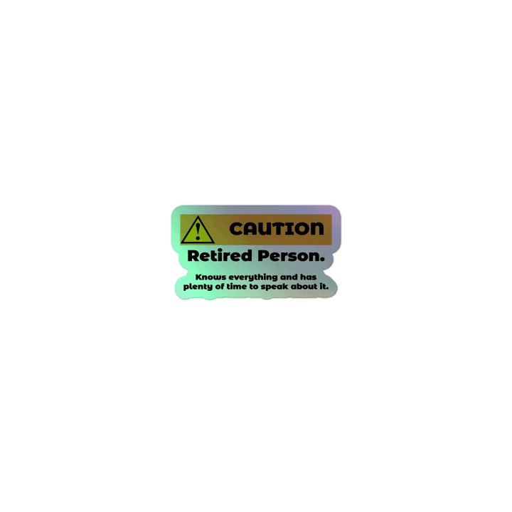 Caution Retired Person product image (1)
