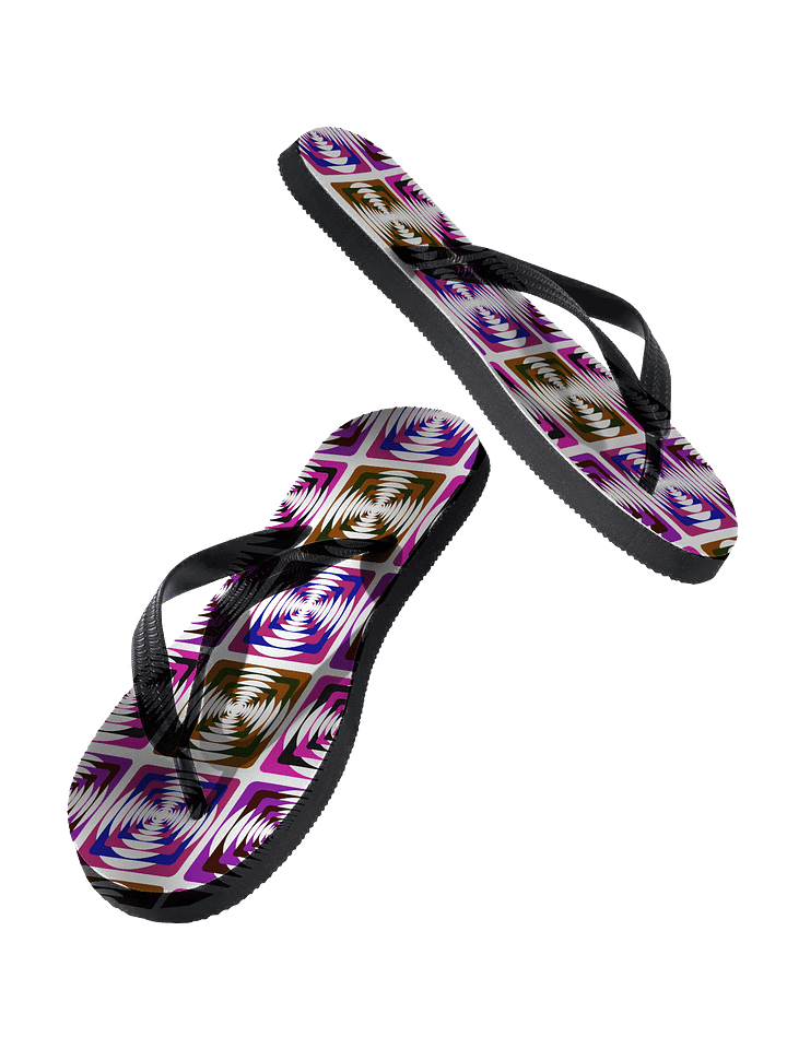 Vibrant A-Print Flip-Flops product image (2)