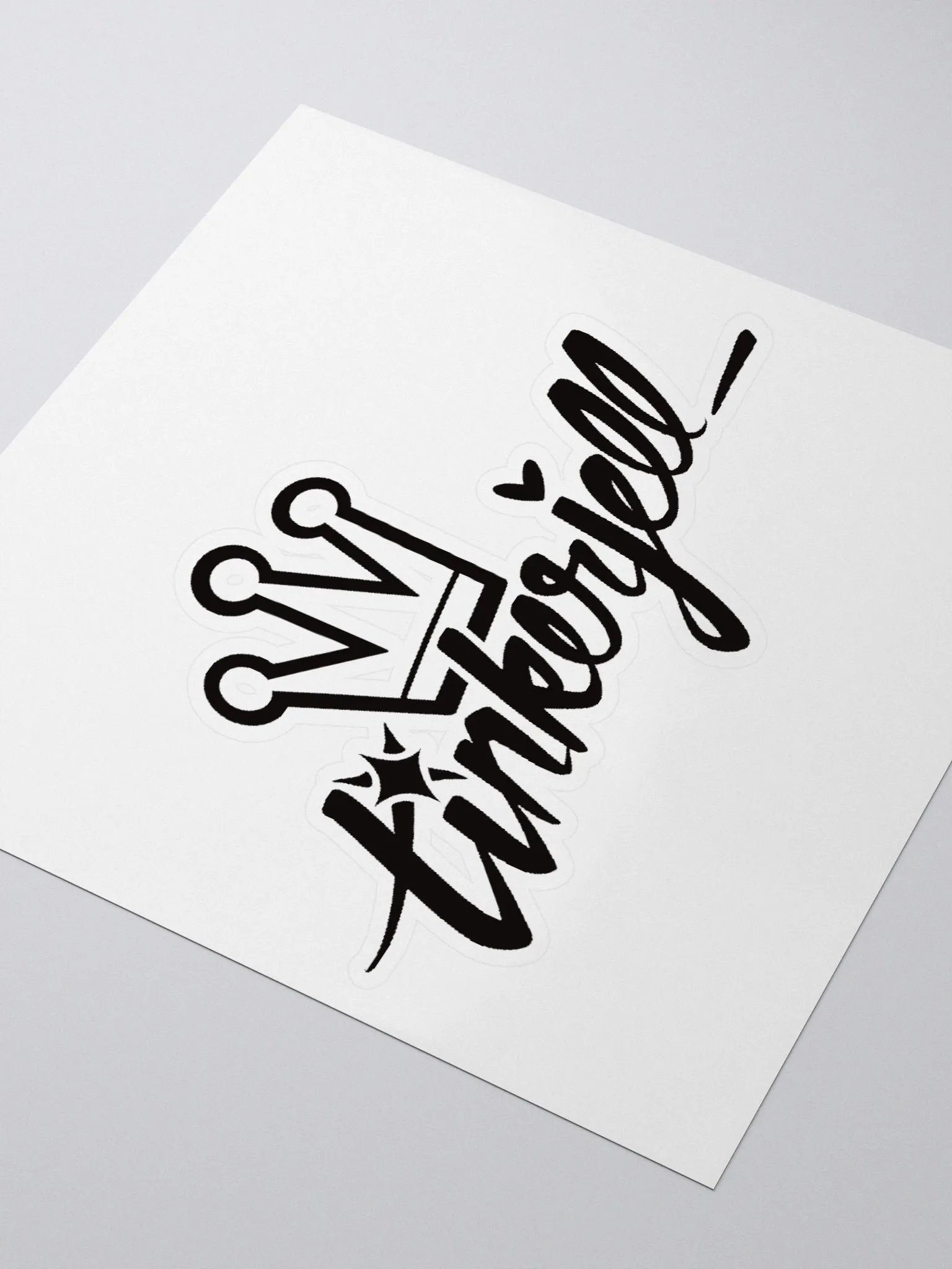 TinkerJell Logo Sticker (Black) product image (3)