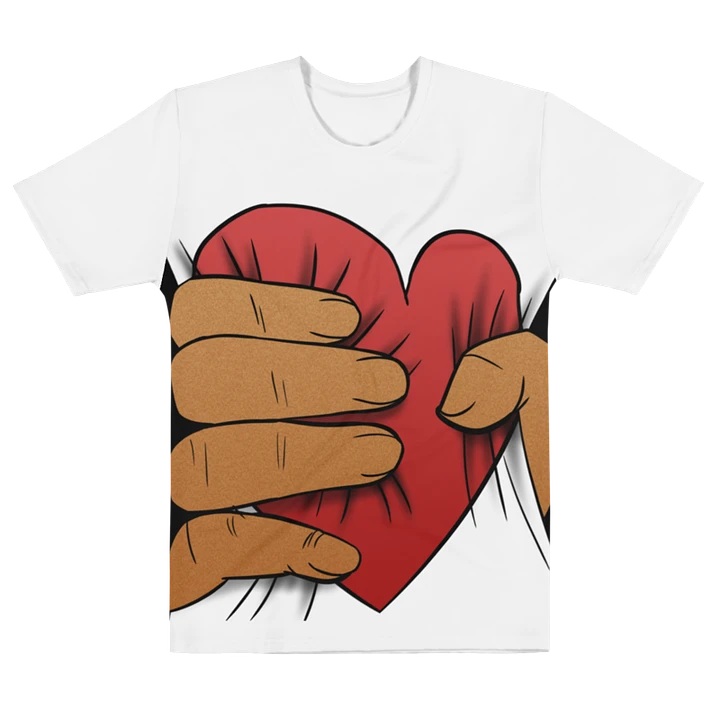 Big Heart Squeeze (white shirt / brown skin tone) product image (1)