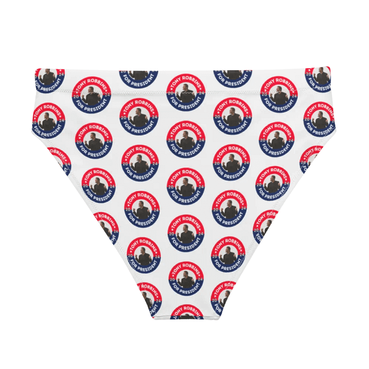 Tony Robbins for President 2024 Campaign Button High Waisted Bikini Bottoms product image (1)