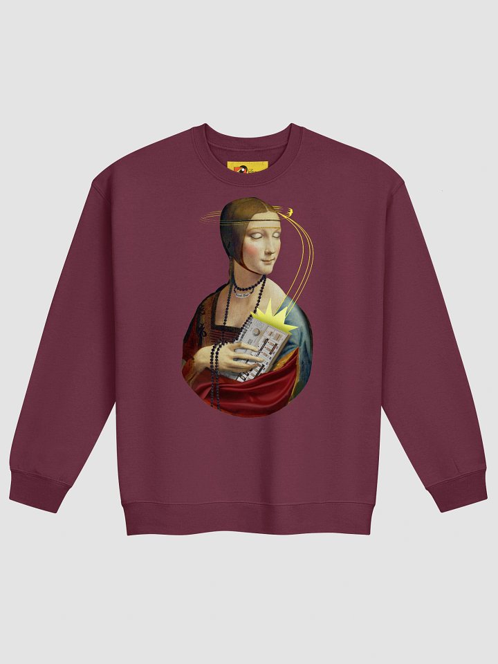 TB 303 Chill-out Lady by Frank Fonik, Techno EDM Classic Crewneck Sweatshirt product image (1)