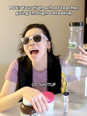 Teachers can be so DRAMATIC #teacher #asian #skit #breakup #school