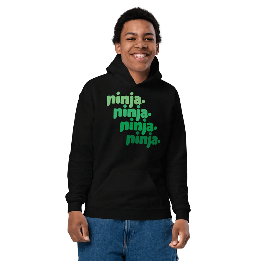 Green Quad Ninja Kids Hoodie product image (7)