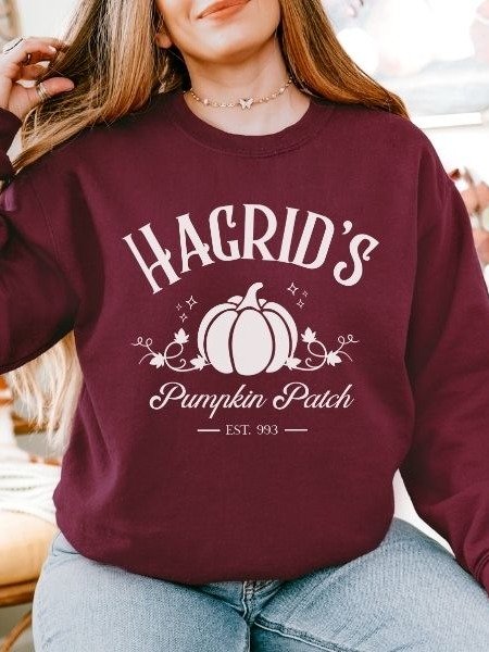 Hagrid Pumpkin Patch Minimalist Cozy Sweatshirt for Halloween product image (24)