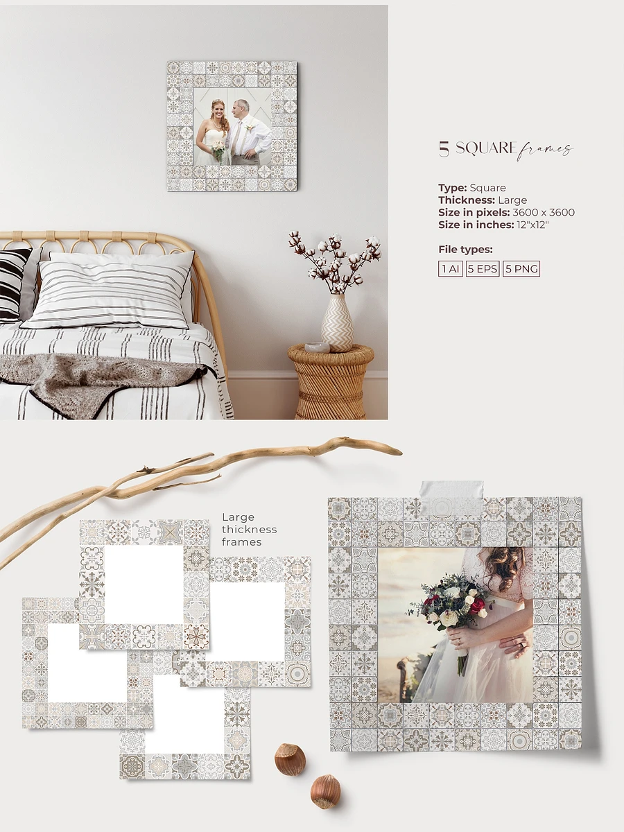 Spanish Charm - Mediterranean Vector Tiles Collection product image (6)