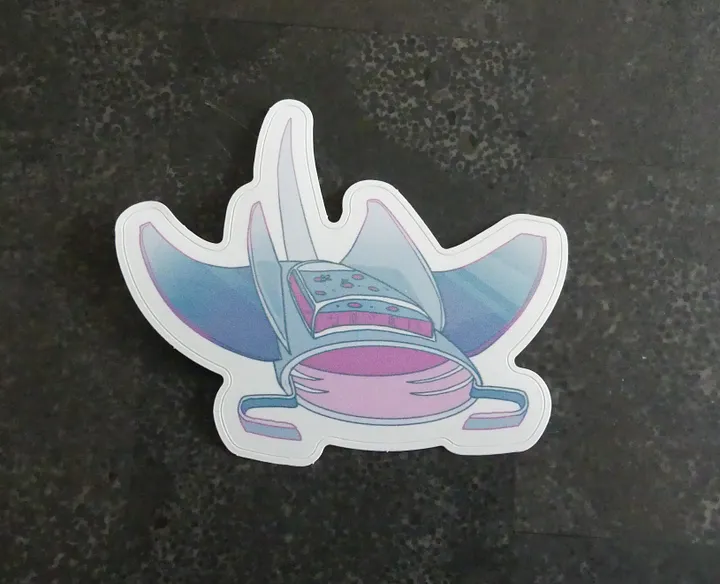 Pastel Manta vinyl sticker product image (2)