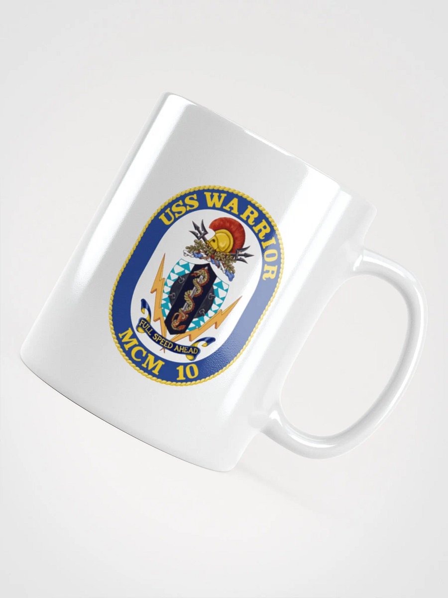 USS Warrior MCM 10 White Coffee Cup product image (4)