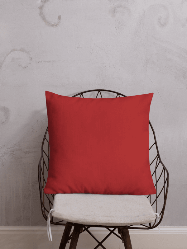 Vintage-Style Holiday Pillow – Red & Green Christmas Pattern product image (3)
