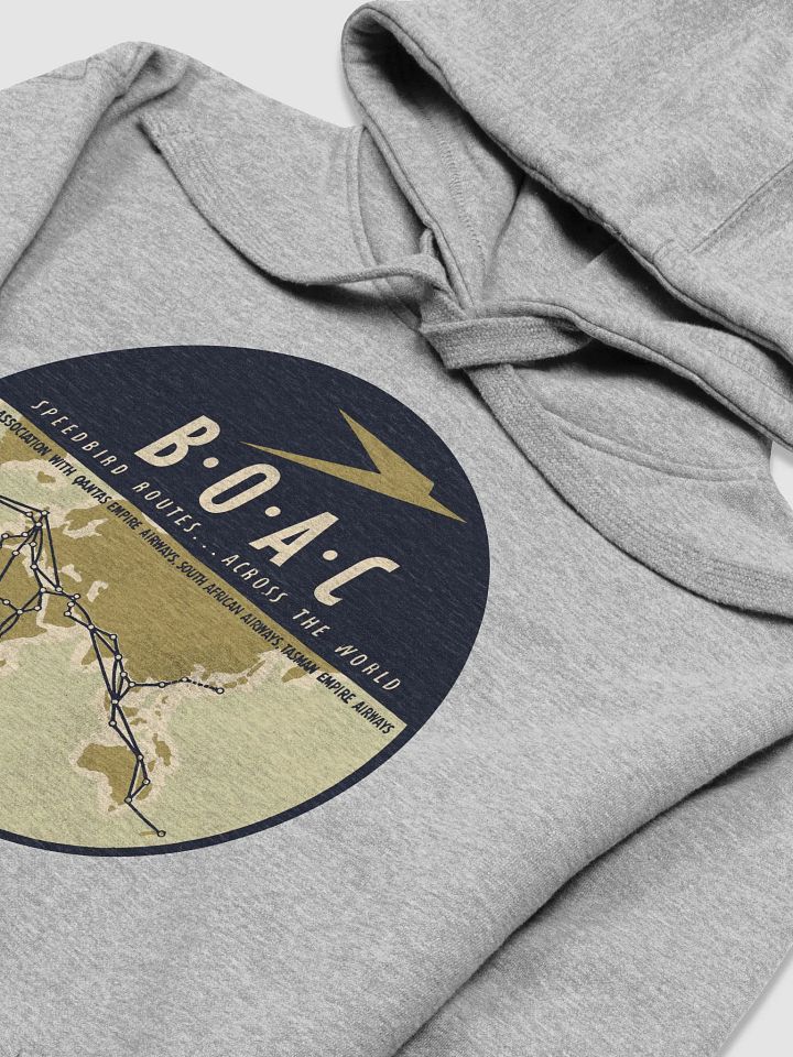 BOAC Speedbird Routes Across The World - Hoodie product image (2)