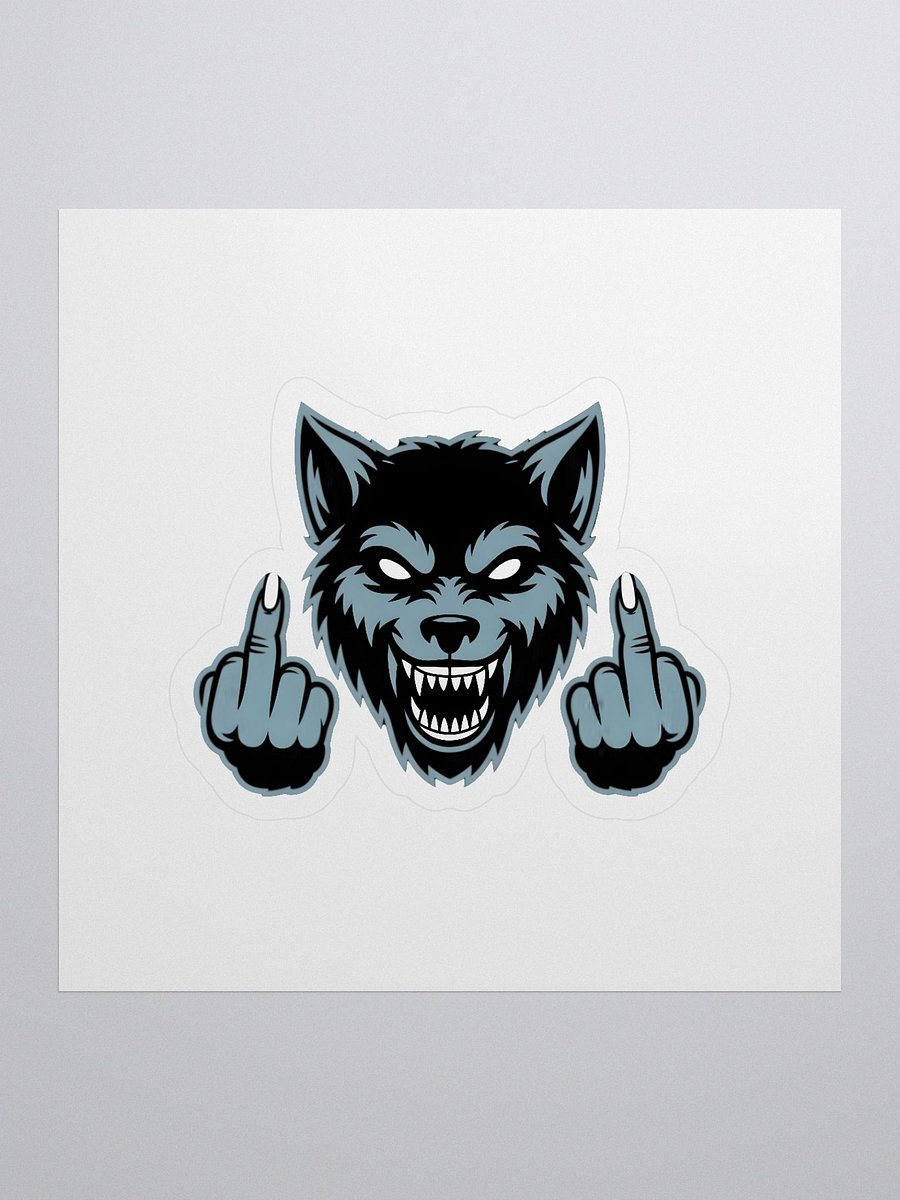 Rebel Wolf Kiss Cut Stickers product image (1)