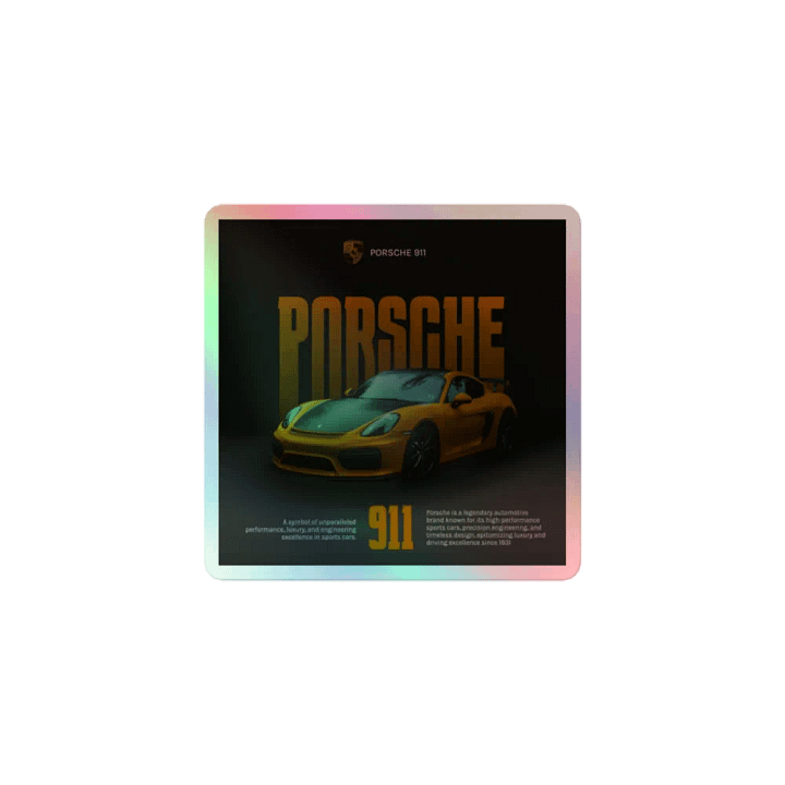 Porsche 911 Legacy Holographic Sticker Set product image (1)