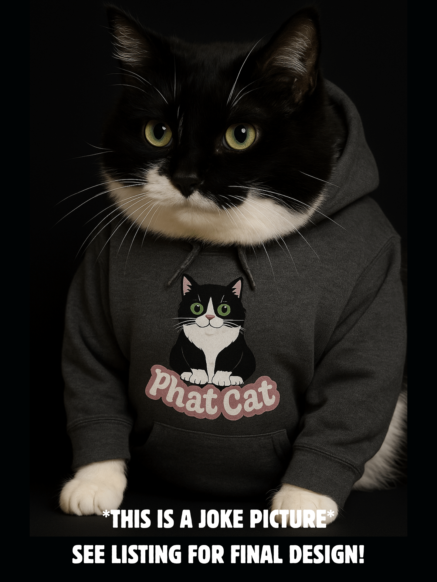 Phat Cat Hoodie (Pink) product image (2)