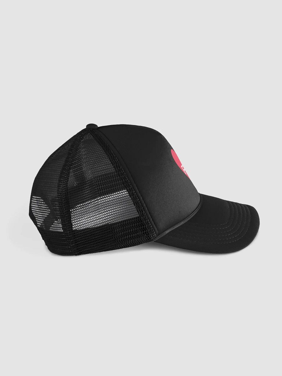 FDT Coral Heart Trucker Hat. (White Text) product image (5)