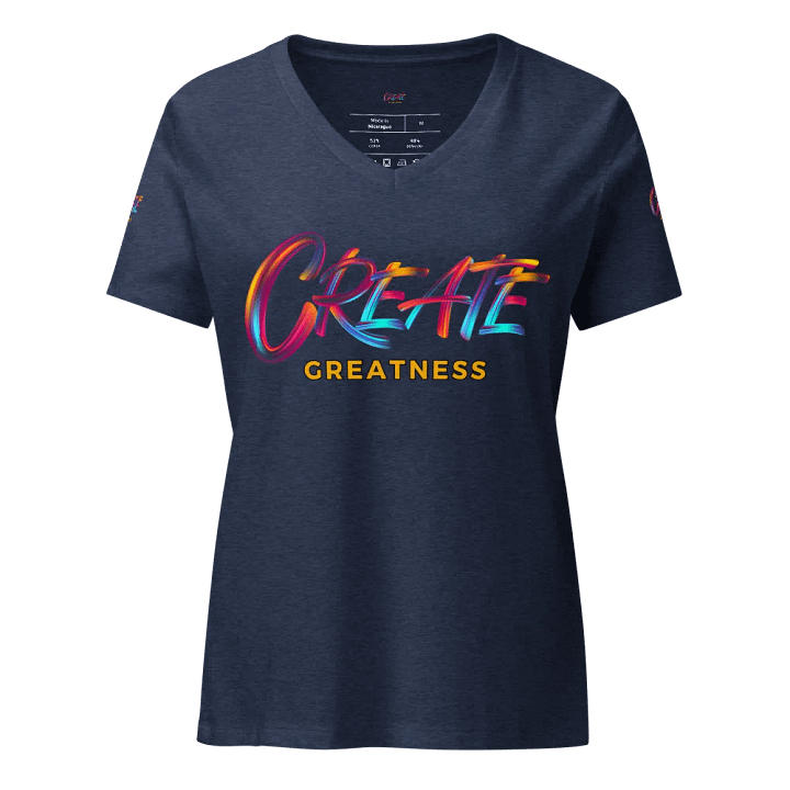 Expressive Create Greatness Women's V-Neck Tee product image (15)
