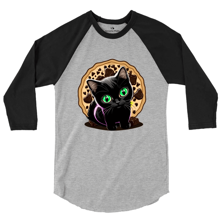 Cookie Kitty Stable Diffusion Baseball Tee - Light Torso Colors product image (8)