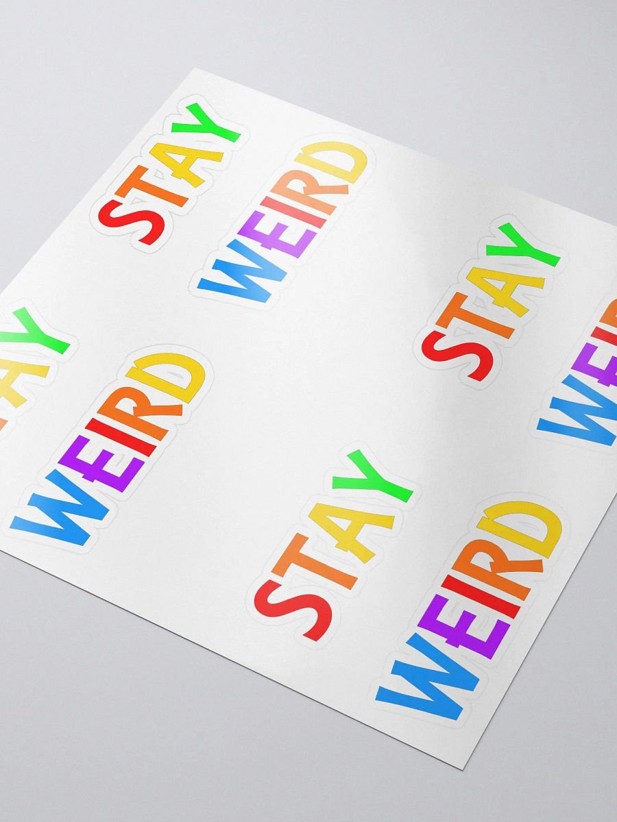 Stay Weird Rainbow - Kiss Cut Stickers product image (4)