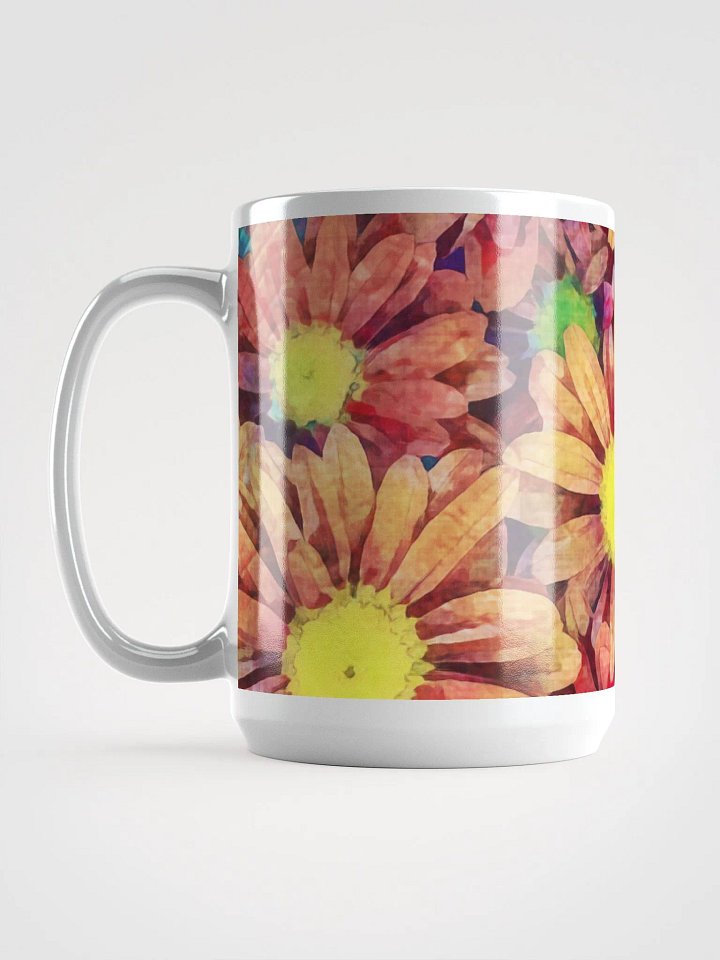 Abstract Graphic | White Coffee Mug | Gerbera Floral product image (1)