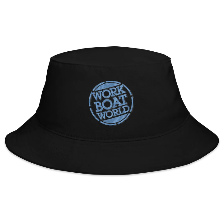 Work Boat World Logo Bucket Hat (Light Blue Logo) product image (4)