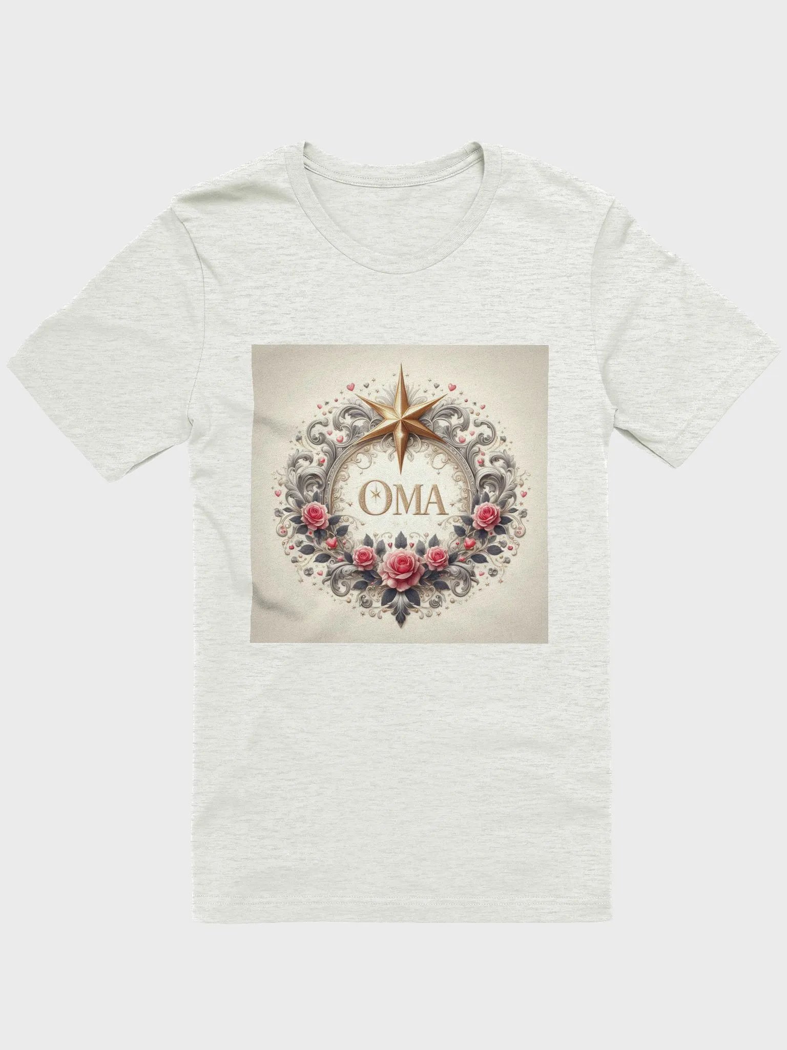 ✨ Elegant 'OMA' Floral Star T-Shirt ✨ product image (1)