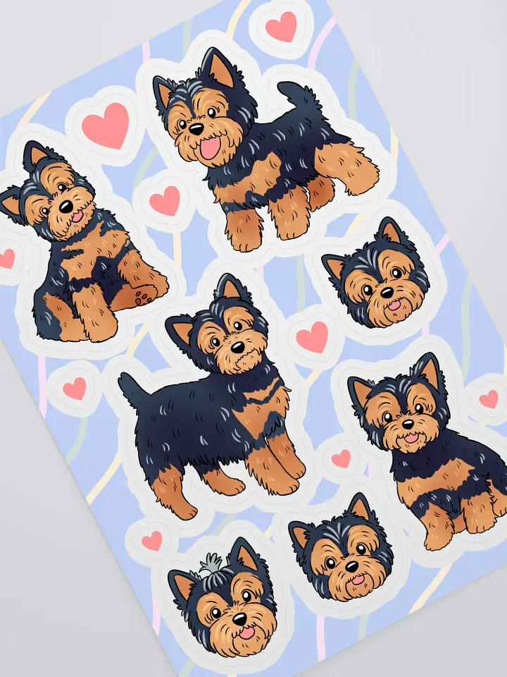 Yorkshire Terrier Dog Sticker Sheet product image (2)