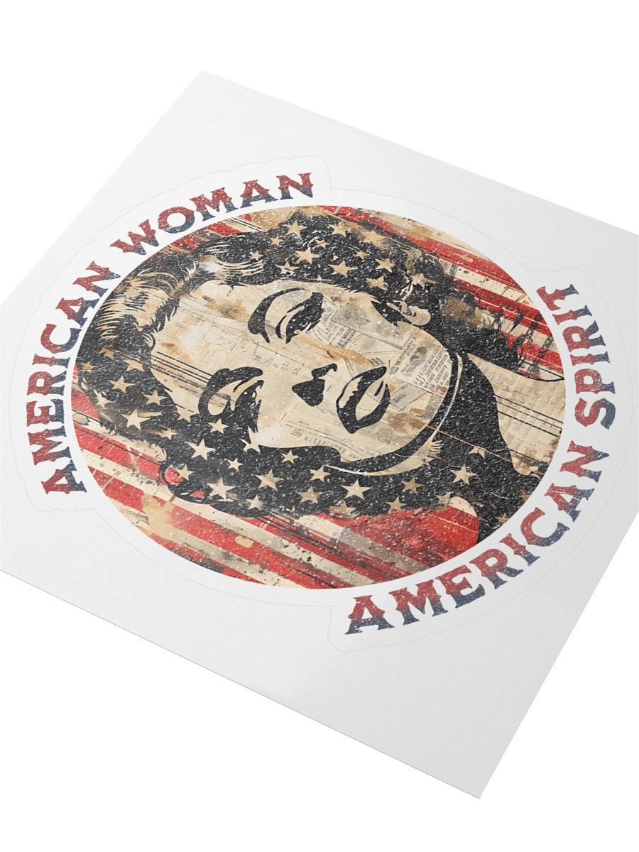 American Woman Kiss Cut Sticker product image (3)