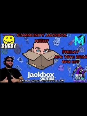 COME JOIN US TONIGHT FOR JACKBOX!!! ONLY ON TWITCH!! (link in bio) #twitch #streamer #dubbyenergy #m3rkclan #gaming #jackbox 