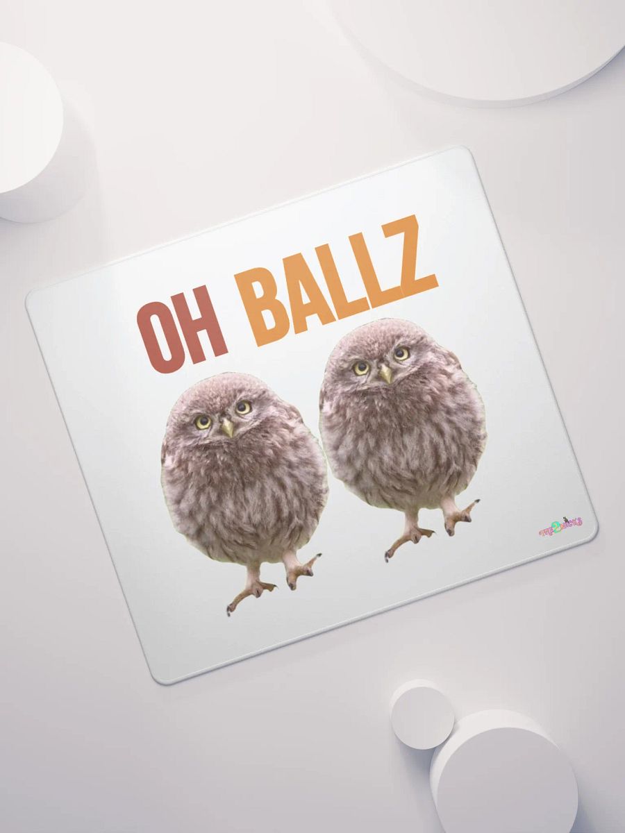 Oh Ballz Gaming Mouse Pad (White) product image (7)