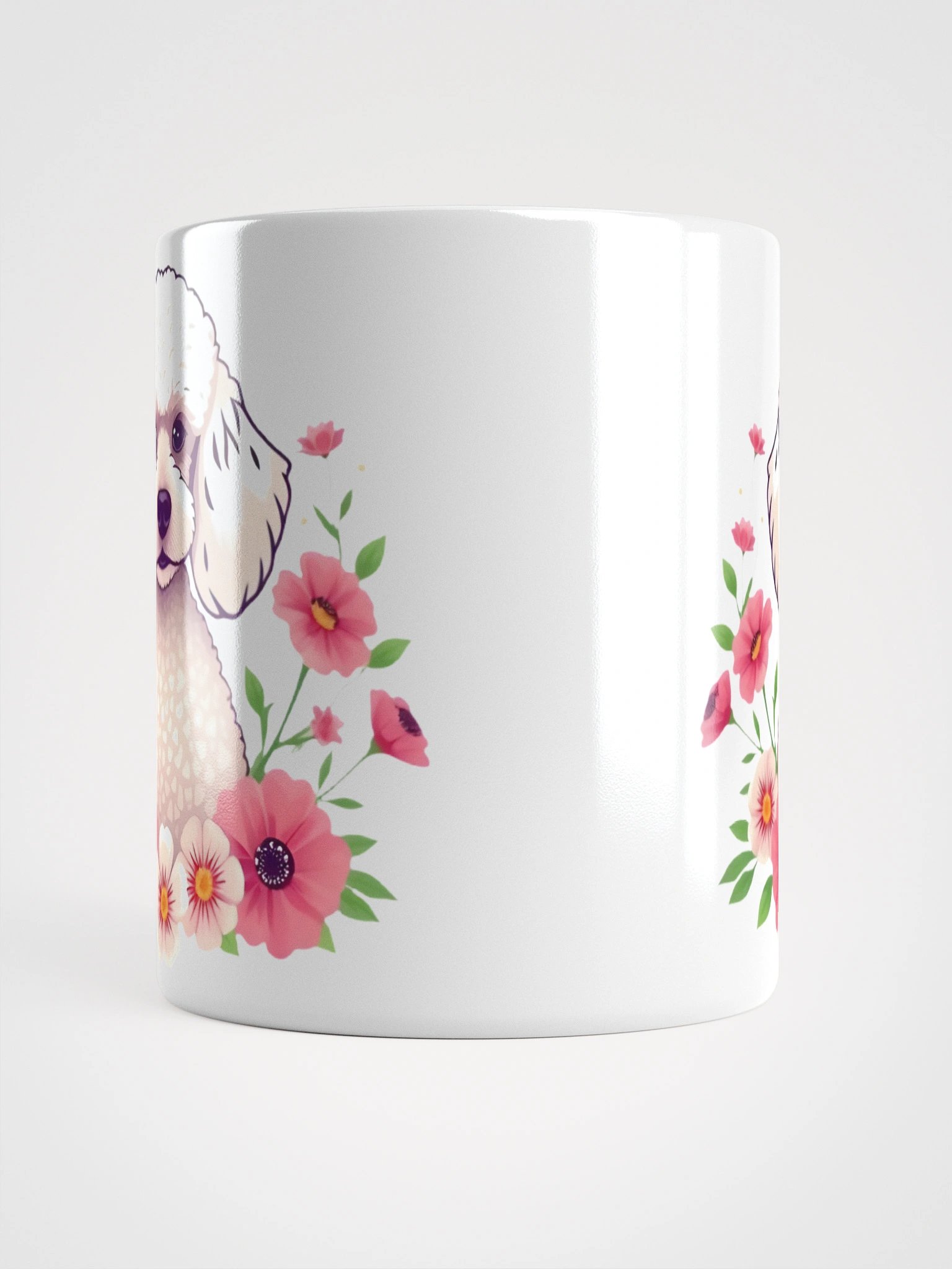 Floral Poodle Mug product image (14)