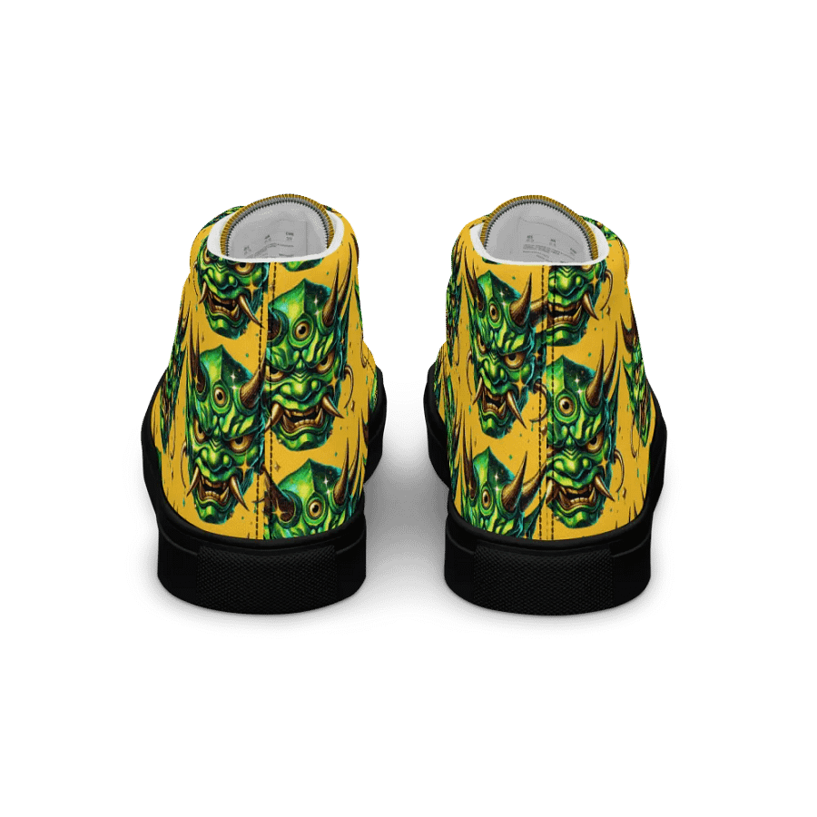 Mythical Green Oni High Top Canvas Shoes product image (5)