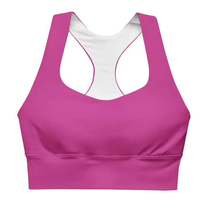 Recycled Longline Red Violet Sports Bra product image (1)