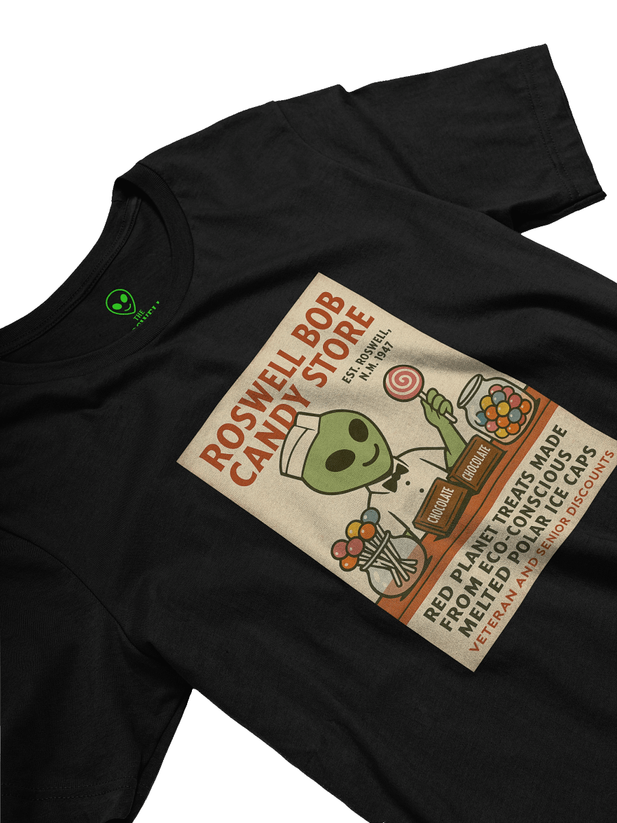 Candy Store Roswell Aliens 1950's Retro Poster Unisex T-Shirt product image (27)