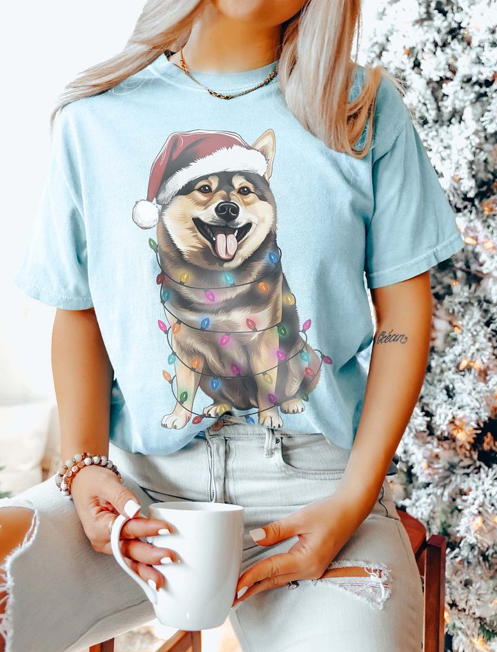 Funny Shiba Inu(Tricolor) Christmas T-Shirt for Shiba Inu Paw-rents product image (11)