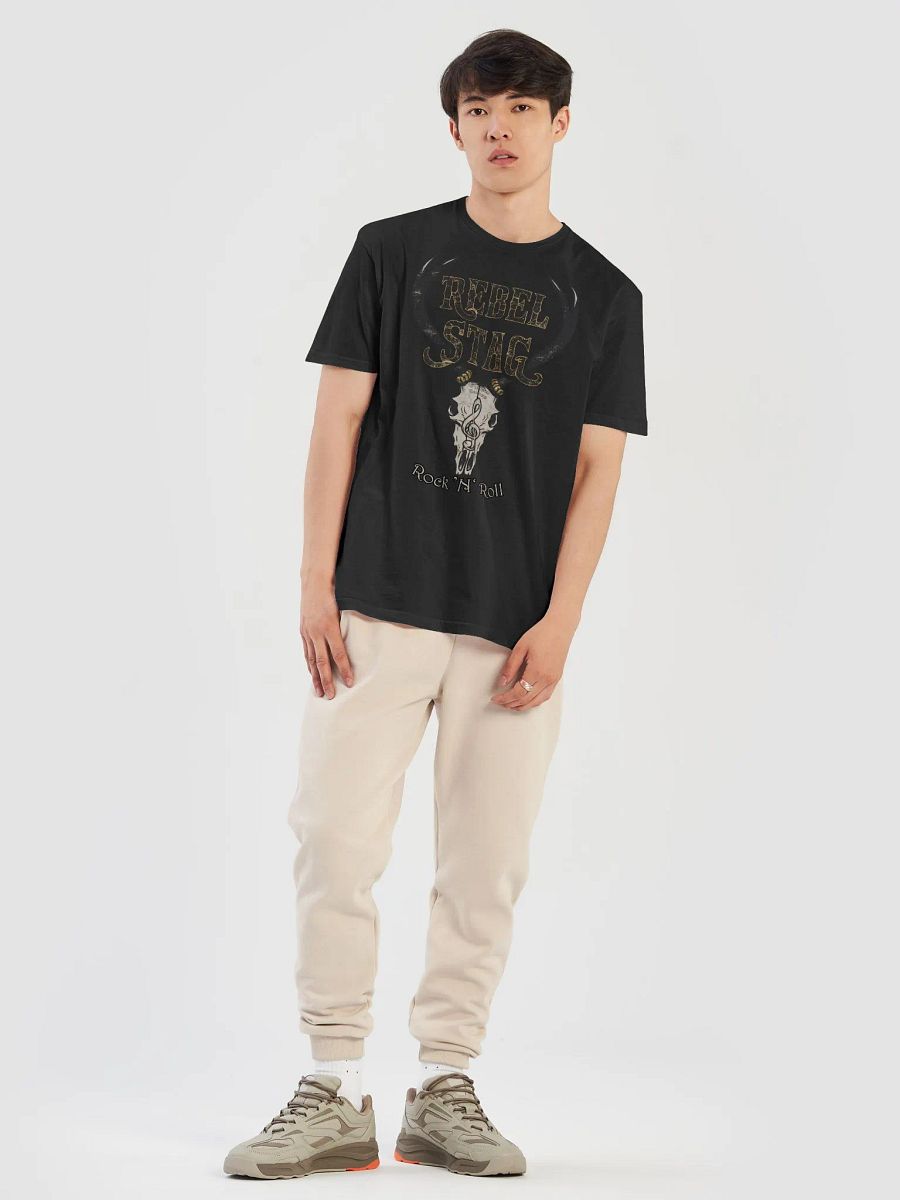 Rebel Stag Rock N Roll Skull Soft Tee product image (32)