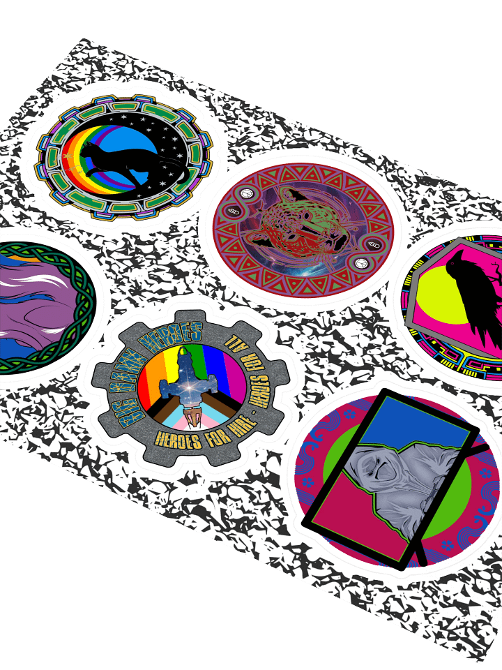 Wave 02 Heroes Sticker Sheet Set product image (2)