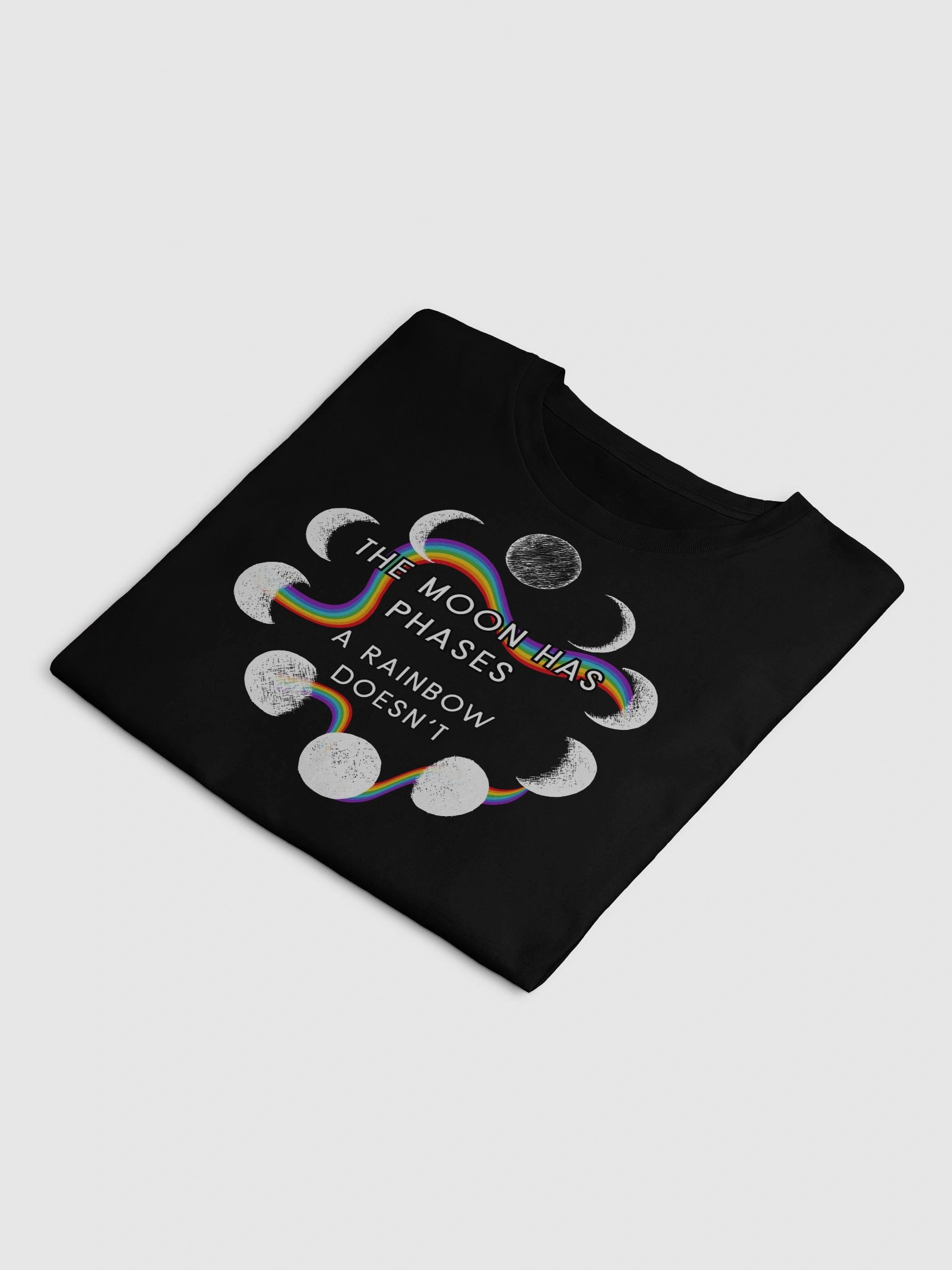 Rainbow Moon Phases Crop Top product image (4)