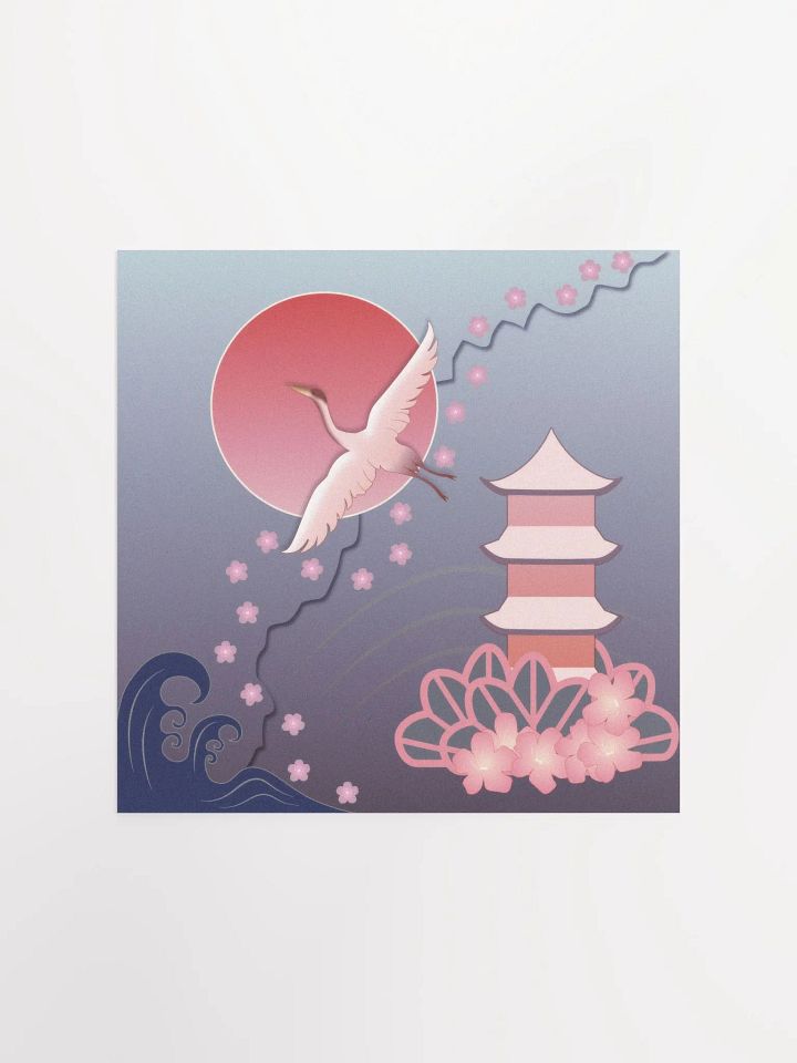 Pink Cranes Poster product image (4)
