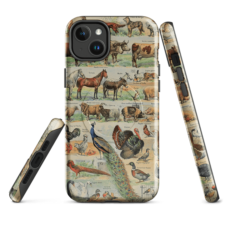 Vintage Animal Chart Tough iPhone® MagSafe® Case product image (2)