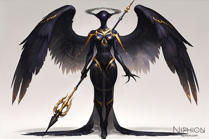 High-Resolution Digital Art – Nebula Archangel, Character Design #2 product image (1)