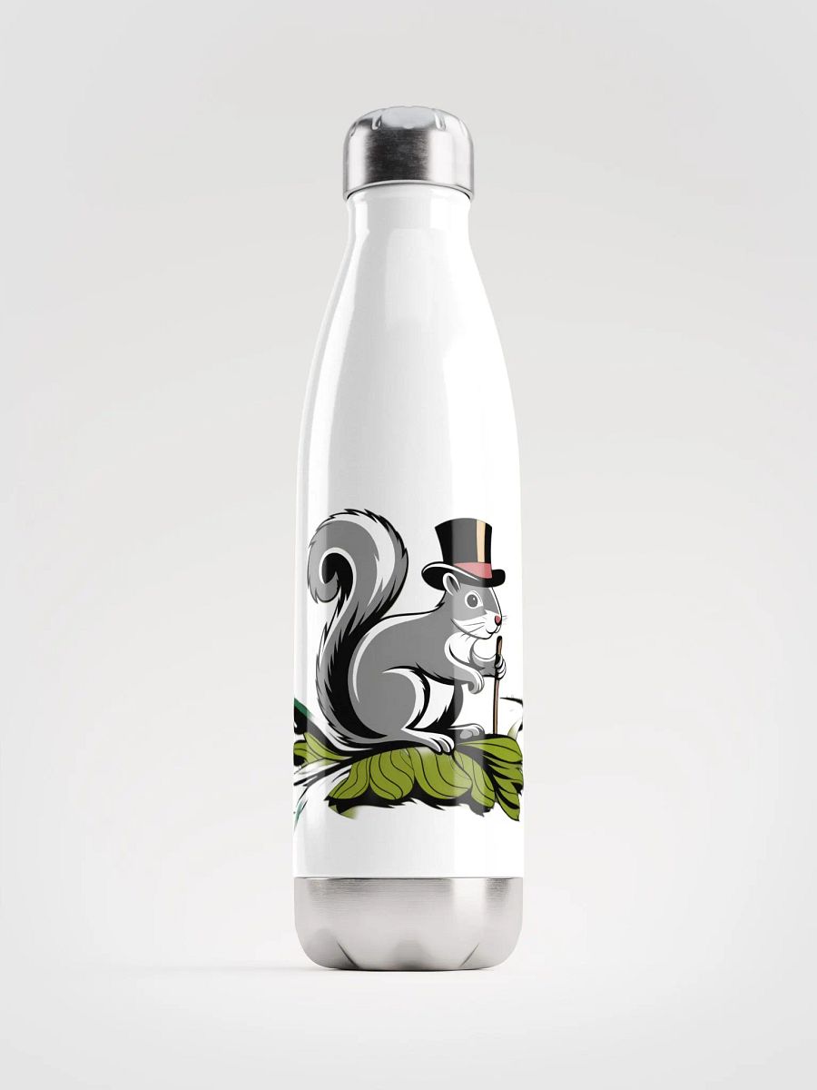 Top Hat Squirrel Stainless Steel Water Bottle product image (1)