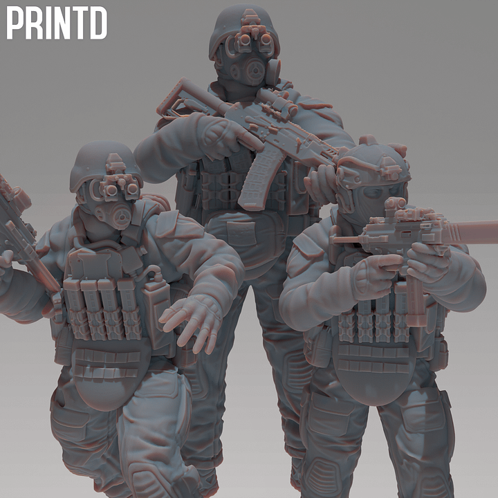 Apex Group PMC Grunts - Modern Warfare Wargame Resin Models Zona Alpha product image (1)