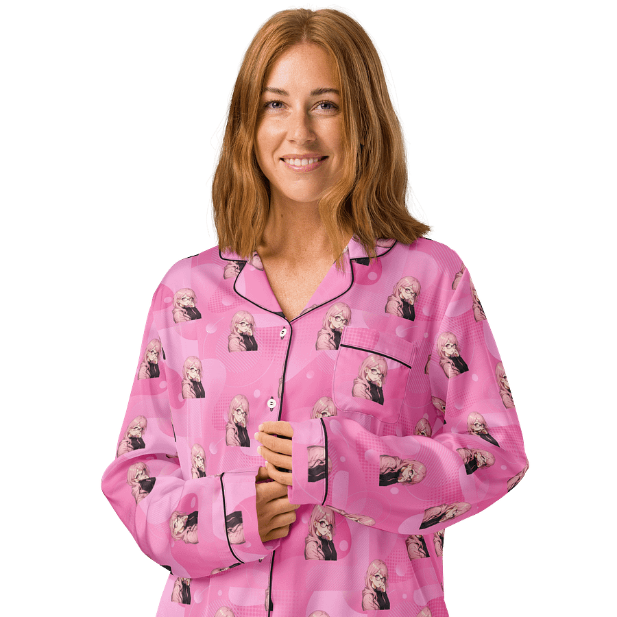 (PINK WAIFU) K Women's Long Sleeve Pajama Top product image (3)