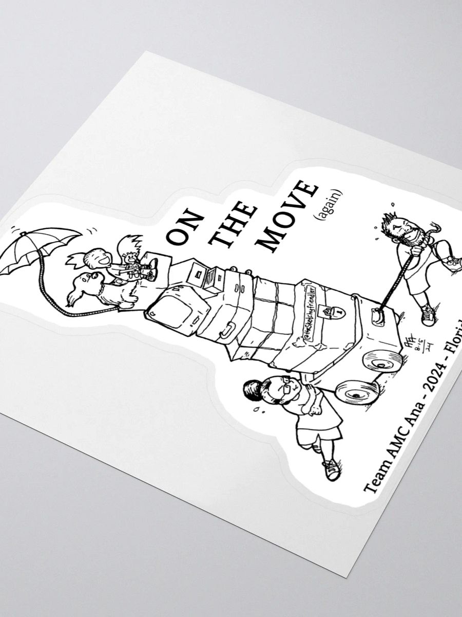 On the move - Sticker (3x3) product image (3)