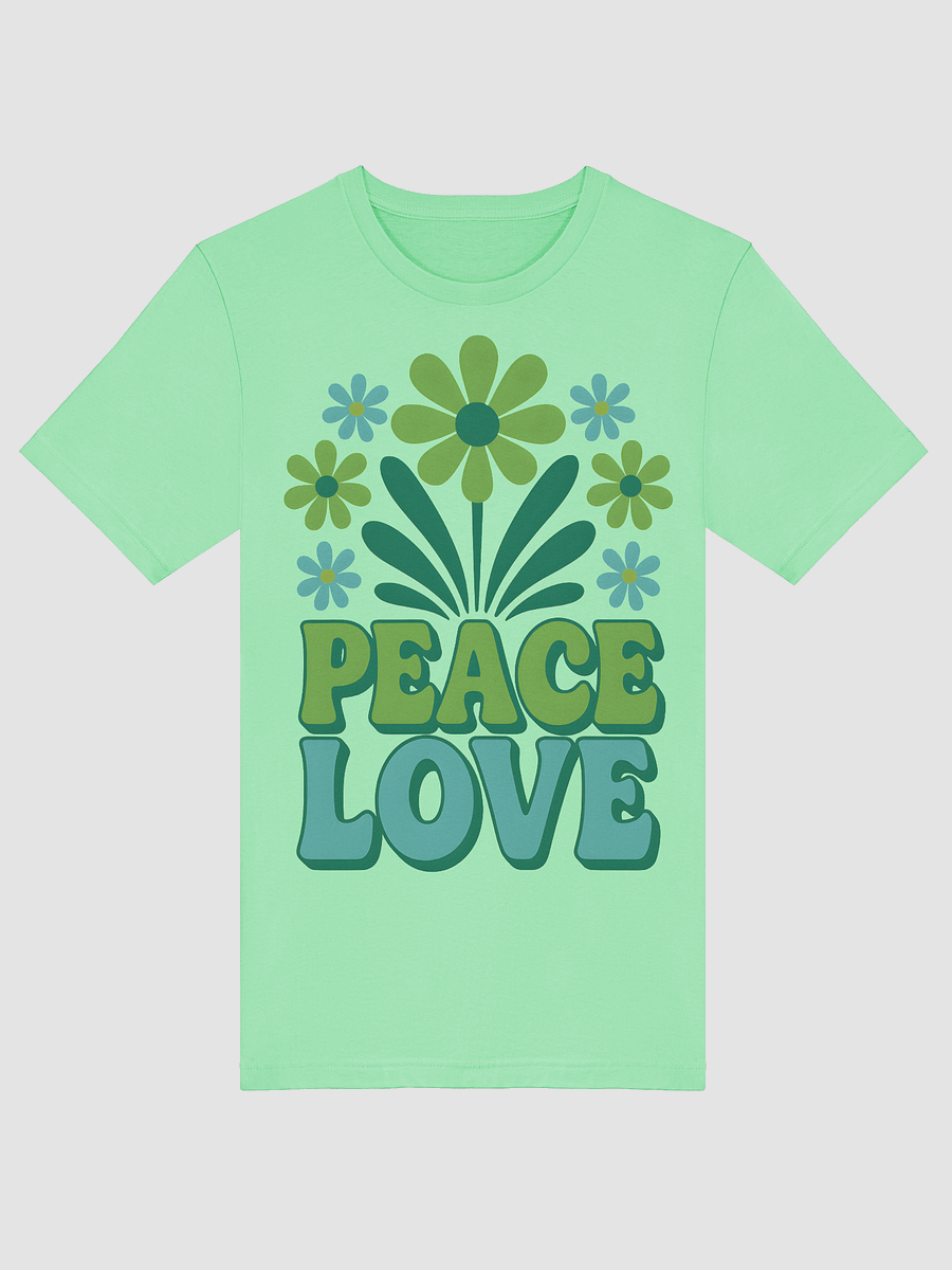 Retro Floral Peace Love T-Shirt product image (5)