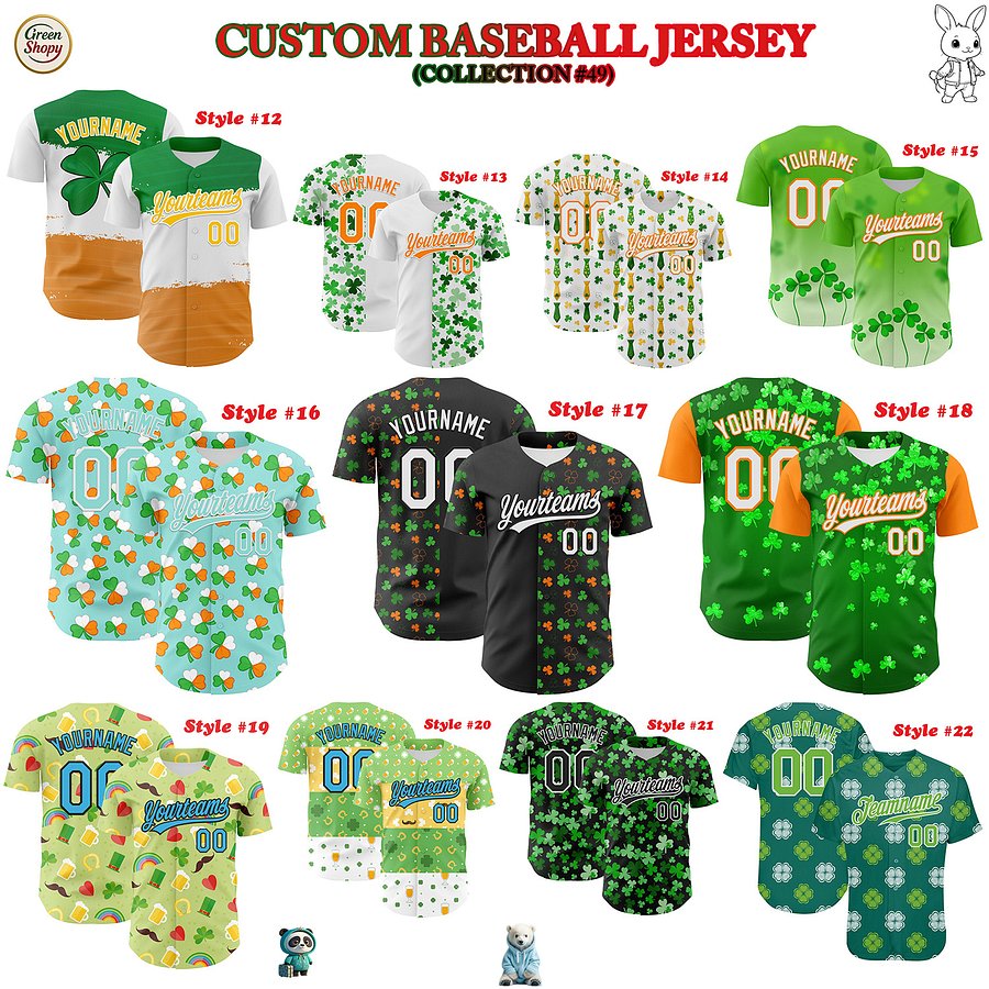 Authentic Baseball Jersey, Custom Baseball Jersey, Personalized Sport Jersey, Colorful, Number, Patrik Day product image (2)