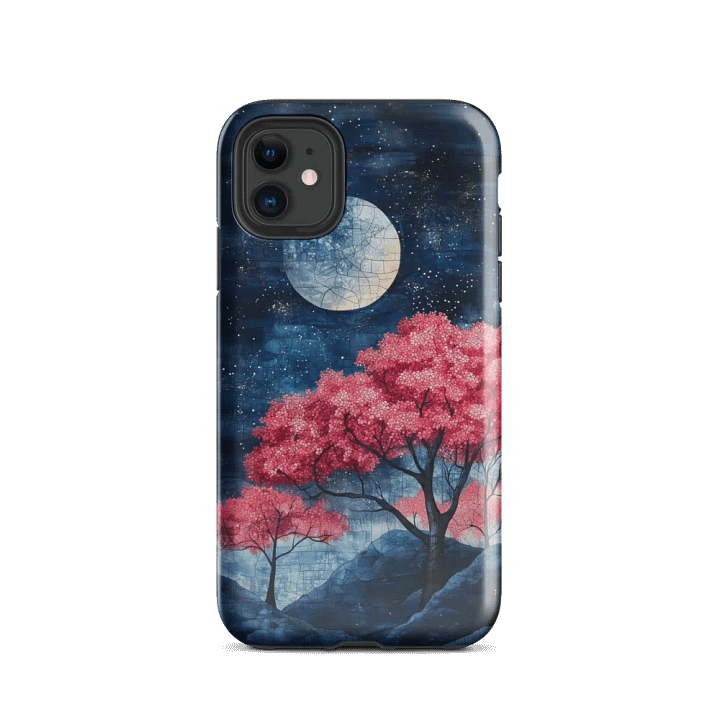 Red Midnight Blossom - Tough Phone Case product image (2)