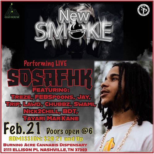 Catch me at Burning acres dispensary in Nashville Tennessee tonight ‼️‼️‼️ Good vibes, great za, and even better music pop ou...