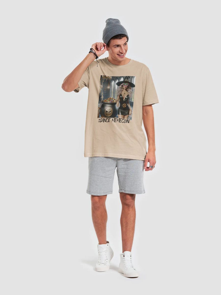 WEALTHY WITCH - DANCE MEMECOIN - PREMIUM TEE - TAN product image (1)