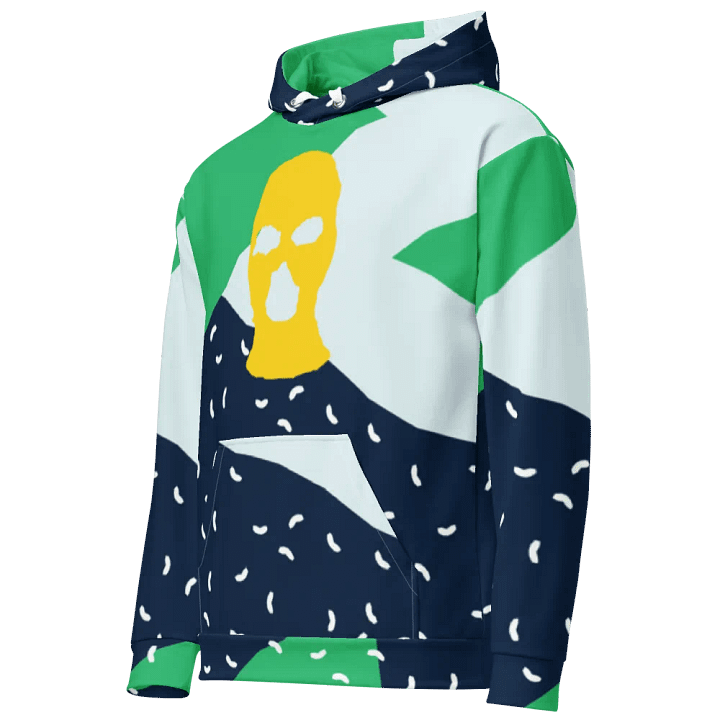 YELLOW SKI MASK SCRAP HOODIE product image (2)